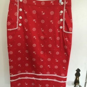 Nautical style skirt